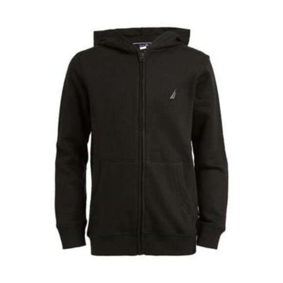 Nautica Other - Nautica Little Boys Full Zip Fleece Hoodie - Black, Size M, NWT
